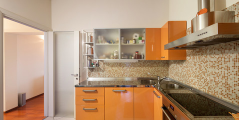 Interior of a home, domestic kitchen