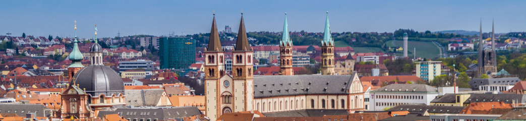 Obraz premium Würzburg Panorama
