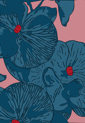 Flowers orchidea pattern © lordcasco