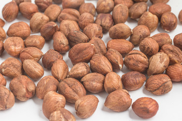 Hazelnut. background photo