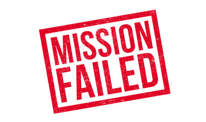 Mission Failed rubber stamp. Grunge design with dust scratches. Effects can be easily removed for a clean, crisp look. Color is easily changed.