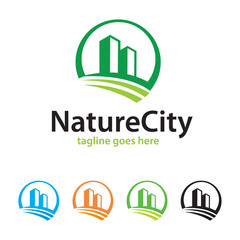 Nature City Logo Template Design Vector