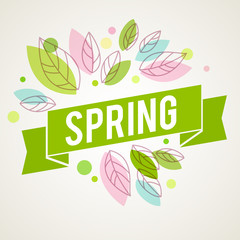 Fresh vector design for banners, greeting cards, spring sales.