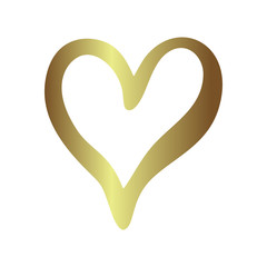 Gold gradient foil heart, Valentine day love golden luxury vintage wedding  invitation design