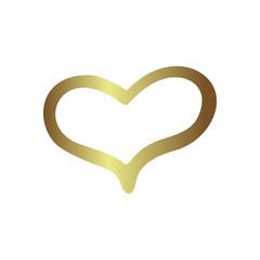 Gold gradient foil heart, Valentine day love golden luxury vintage wedding  invitation design