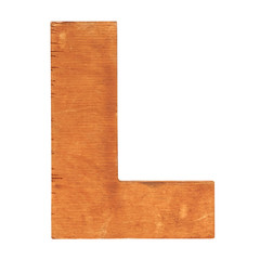 Wooden letter L