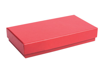 Red cardboard box