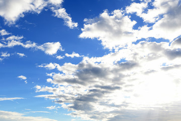 Fototapeta premium 沖縄上空のさわやかな空