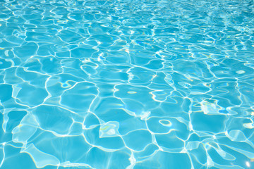 Beautiful ripple wave and water surface in swimming pool