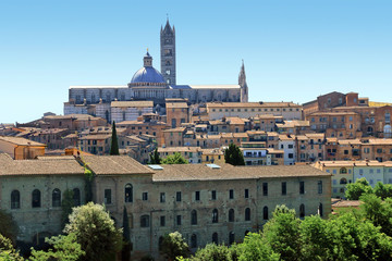 Fototapeta na wymiar Sienne et sa cathédrale