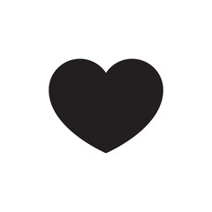 Heart minimalistic vector icon for web design and mobile application user interface