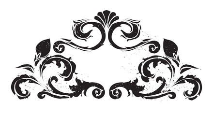 Fototapeta premium Vintage handcrafted ornamental frame