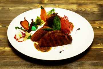 Fried meat and breaded cutlet