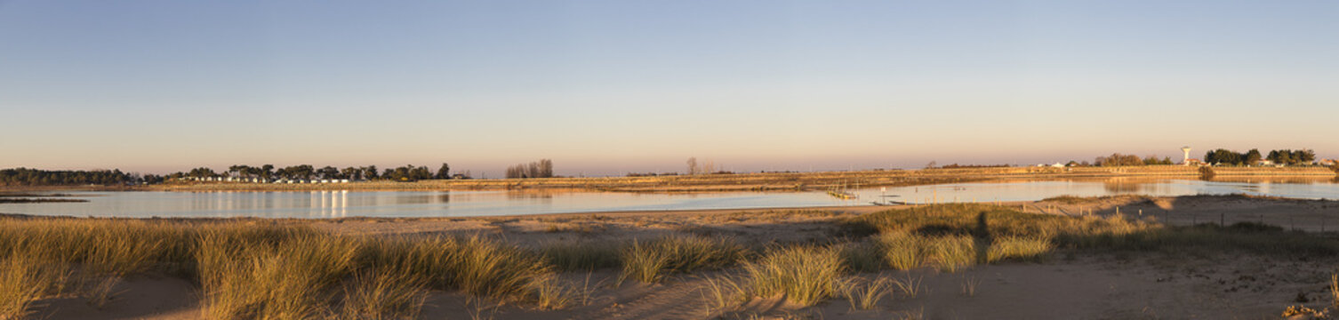 lagoon at nature reserve Casse de la Belle Henriette after the storm Xynthia in February 2010
