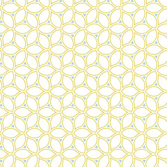 Seamless golden ornament. Modern geometric pattern with repeating elements