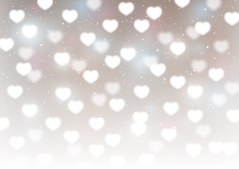 Hearts bokeh background for Your design 