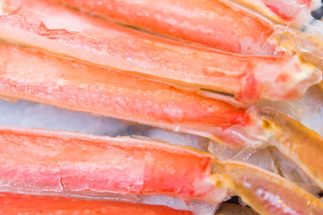 冷凍のカニ