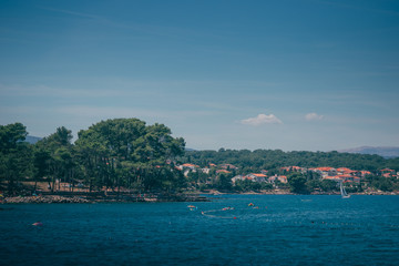 Naklejka premium krk island croatia sea adriatic