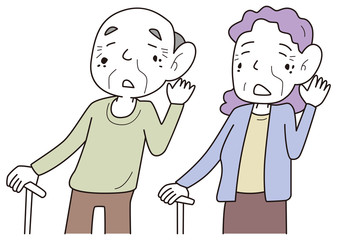 耳の遠い老夫婦