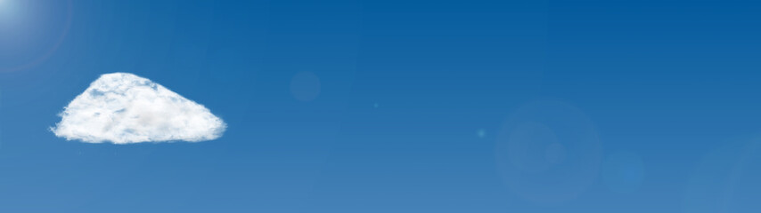 Blue sky - Cloud banner