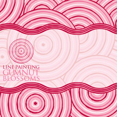 Line painting invite/ greeting card in vector format.