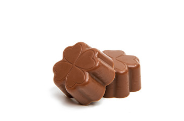chocolate candies isolated