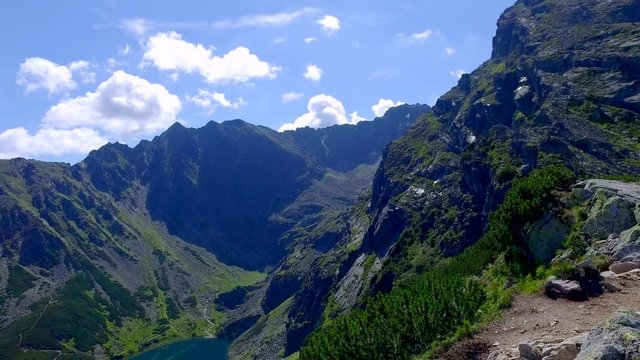 Gasienicowa valley in summer view from Karb, Tatra Mountains, Poland