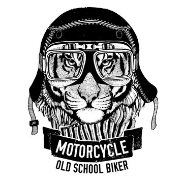Wild TIGER for motorcycle, biker t-shirt