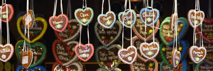German gingerbread on a Christmas fair