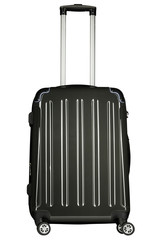 Black suitcase isolated on white background