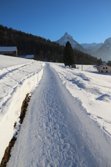 Fototapeta na wymiar Winterwanderung