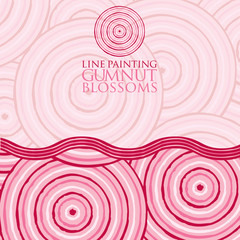 Line painting invite/ greeting card in vector format.