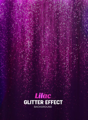 Magic Glitter Background in lilac Color. Poster Backdrop with Shine Elements. - obrazy, fototapety, plakaty