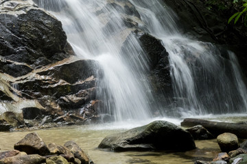 Kanching Waterfalls near Kuala Lumpur, Malaysia