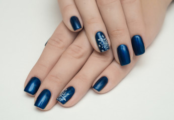 nails blue
