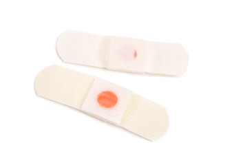 Salicylic acid plaster isolated