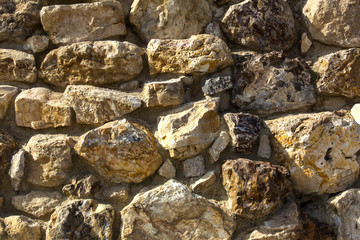 Photo of an old brick wall close up shot