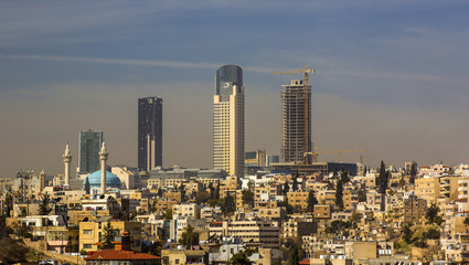 Panorama of Amman, Jordan's capital