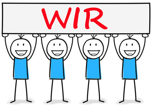 Wir Gef&uuml;hl ausgedr&uuml;ckt von einem Team aus Figuren
