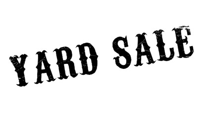Yard Sale rubber stamp. Grunge design with dust scratches. Effects can be easily removed for a clean, crisp look. Color is easily changed. © lkeskinen