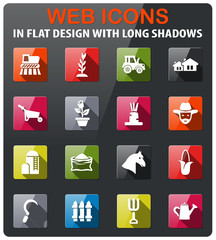 agriculture icon set