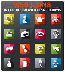 agriculture icon set