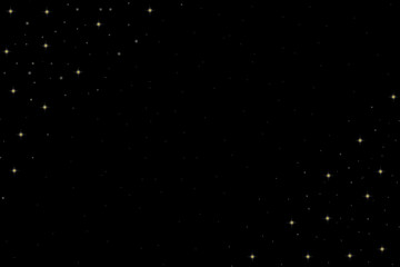 A bright comet with large dust. Falling Star. Glow light effect. Vector illustration.