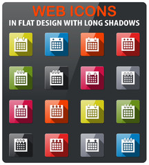 calendar icon set