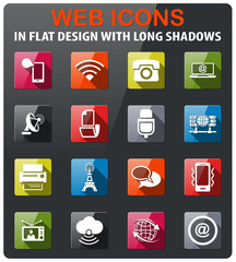 communication icon set