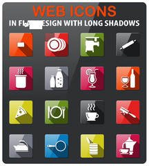 food and kitchen icon set