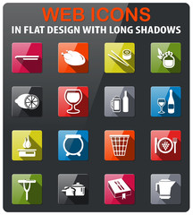 food and kitchen icon set