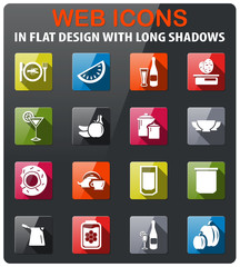 food and kitchen icon set