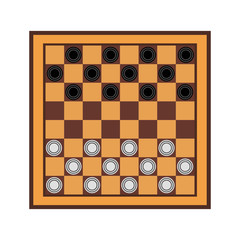 checkers flat icon