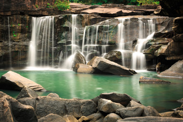 Fototapeta na wymiar Tat Ton Waterfall